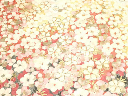 平和屋着物●紫綬褒章 巨匠『岩田専太郎』 振袖 駒刺繍 舞梅文 金彩 三越扱い 正絹 逸品 DAAR0248yyy