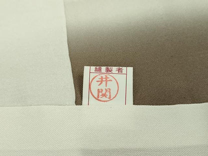 平和屋本店●極上 京都染織メーカー・貴久樹謹製 野蚕糸 プラチナタッサー 証紙付き 逸品 未使用 DZAA1423kh5