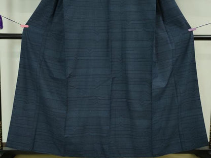 平和屋本店●極上 綿薩摩 東郷織物謹製 手織 160亀甲 實篤 永江明夫 綿 逸品 DZAA0210kh5