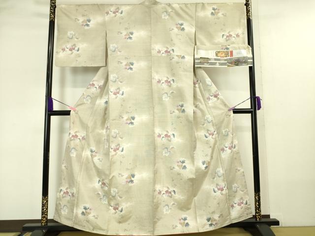 平和屋本店●極上 都喜ヱ門 本場大島紬 煌つむぎ 春の旋律 藤絹織物謹製 証紙付き 逸品 未使用 DZAA2563kh5