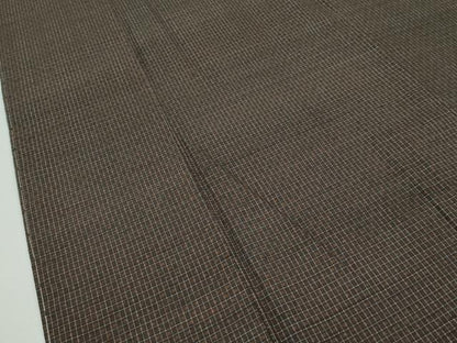 平和屋本店●極上 国指定重要無形文化財 本場久米島紬 山川信作 手織 男性 アンサンブル 証紙付き 逸品 未使用 CZAA2220s5