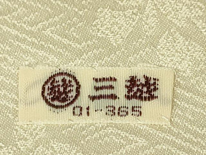 平和屋本店■極上　皇室献上作家　藤井寛　訪問着　駒刺繍　雲重ね　薄卵色地　金彩　三越扱い　逸品　DZAA4992kh5
