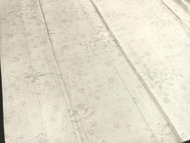 平和屋着物▽上質な小紋 単衣 草花シルエット 正絹 逸品 BAAS7825yc
