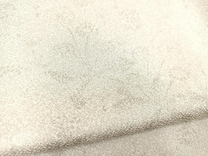 平和屋着物▽上質な小紋 単衣 草花シルエット 正絹 逸品 BAAS7825yc