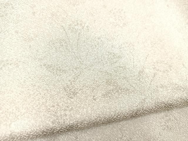 平和屋着物▽上質な小紋 単衣 草花シルエット 正絹 逸品 BAAS7825yc