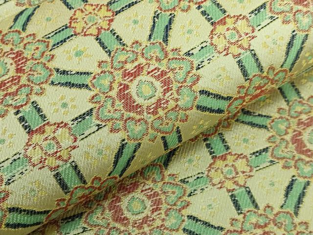 平和屋本店■極上　龍村美術織物　九寸開き名古屋帯　小蜀紅錦　逸品　DZAA5416kh5