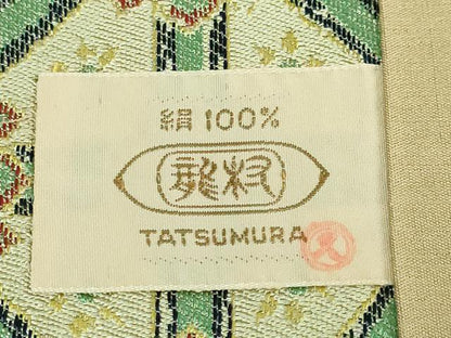 平和屋本店■極上　龍村美術織物　九寸開き名古屋帯　小蜀紅錦　逸品　DZAA5416kh5