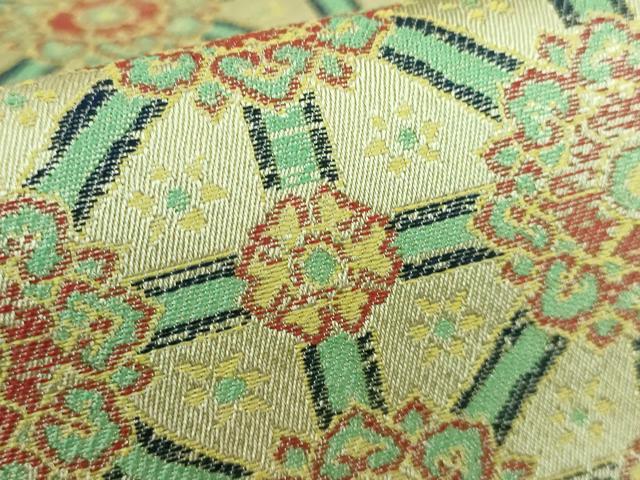 平和屋本店■極上　龍村美術織物　九寸開き名古屋帯　小蜀紅錦　逸品　DZAA5416kh5