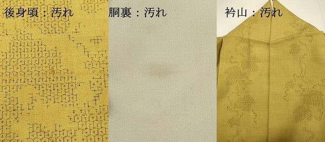 平和屋着物●本場真綿絢結城紬織　80山亀甲　蔦の葉文　背抜き仕立て　認定証付き　正絹　逸品　DAAR4300tw