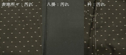 平和屋着物●本場大島紬　古代染色純泥染　奄美絣　川口織物謹製　証紙付き　正絹　逸品　DAAR4301tw