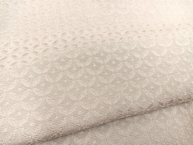 平和屋着物▽上質な色無地 単衣 七宝地紋 枯野色 正絹 逸品 BAAS7893yc