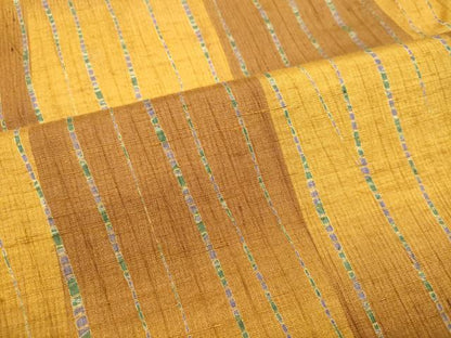 平和屋着物●上質な紬　間道　暈し染め　正絹　逸品　DAAR4397tw