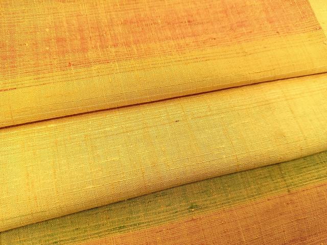 平和屋着物▽上質な紬 単衣 霞文 正絹 逸品 BAAS8013yc