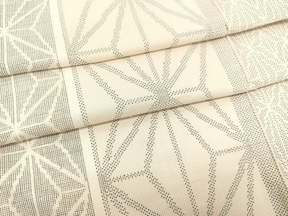 平和屋着物▽本場大島紬 単衣 麻の葉間道 正絹 逸品 BAAS8030yc