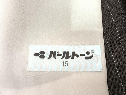 平和屋着物▽訪問着 単衣 瓢箪 黒地 正絹 逸品 BAAS8024yc