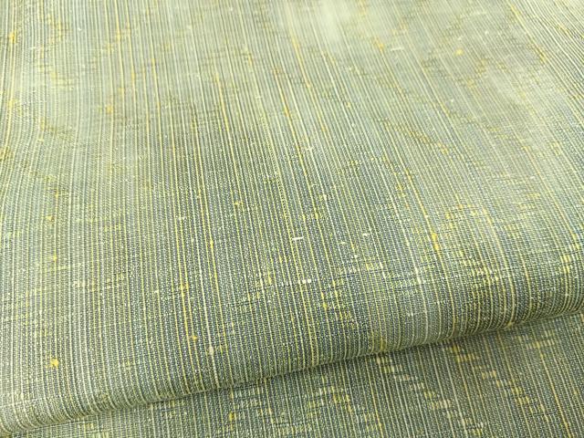 平和屋着物▽上質な紬 単衣 紗綾型文様 正絹 逸品 BAAS8029yc
