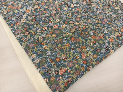 平和屋着物▽上質な小紋 単衣 宝尽くし花文 正絹 逸品 BAAS8057yc