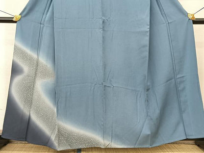 平和屋着物▽訪問着 単衣 流線文 暈し染め 正絹 逸品 BAAS8066yc