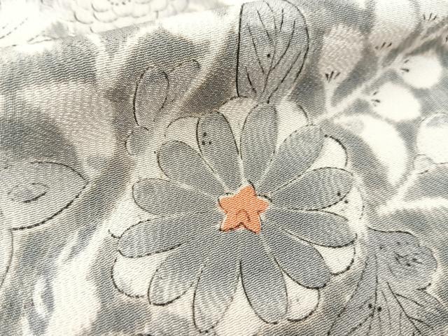 平和屋着物▽上質な小紋 単衣 辻が花 正絹 逸品 BAAS8062yc