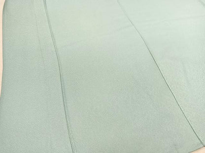 平和屋着物▽上質な色無地　単衣　氷割地紋　瓶覗色　正絹　逸品　BAAS8075yc