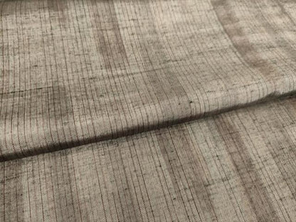 平和屋着物▽上質な紬 単衣 霞斜線文 正絹 逸品 DAAQ4480az