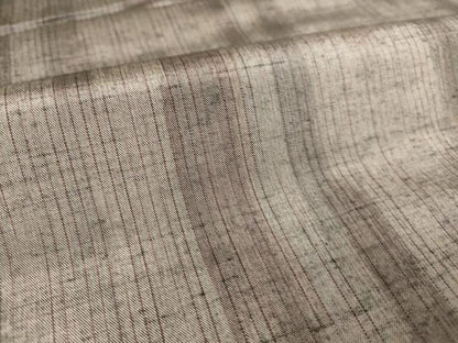 平和屋着物▽上質な紬 単衣 霞斜線文 正絹 逸品 DAAQ4480az