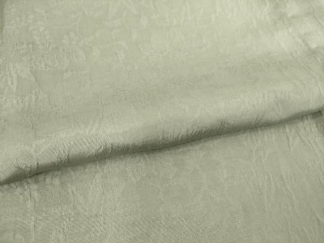平和屋着物▽上質な色無地 単衣 草花地紋 蕎麦切色 正絹 逸品 DAAS0050az