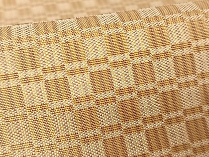 平和屋着物●山下八百子 本場黄八丈 紬 正絹 逸品 AAAT9443np