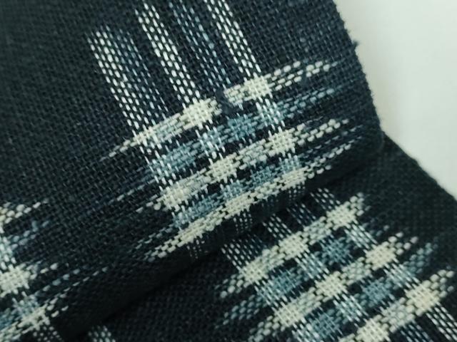 平和屋本店▽極上　男性　角帯　スリーシーズン　絣　綿　逸品　DZAA5428kh5