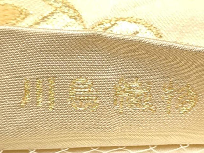 平和屋着物●西陣 川島織物 六通柄 本袋帯 蜀江松更紗花文 金糸 正絹 逸品 CAAR7667hy