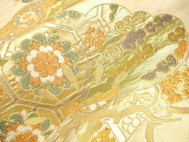 袋帯　川島織物　茶系　金彩　蜀江文　六通 袋帯 川島織物 茶系 金彩 蜀江文 六通 袋帯 川島織物 茶系 金彩