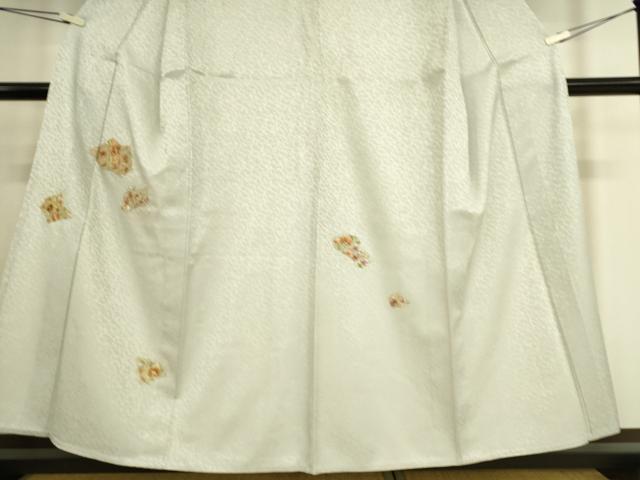 平和屋着物▽訪問着 単衣 総刺繍 破れ色紙更紗花文 金糸 正絹 逸品 DAAS0069az