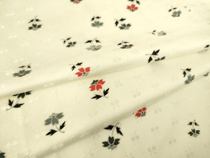 平和屋着物▽上質な小紋 単衣 草花文 正絹 逸品 DAAS0081az