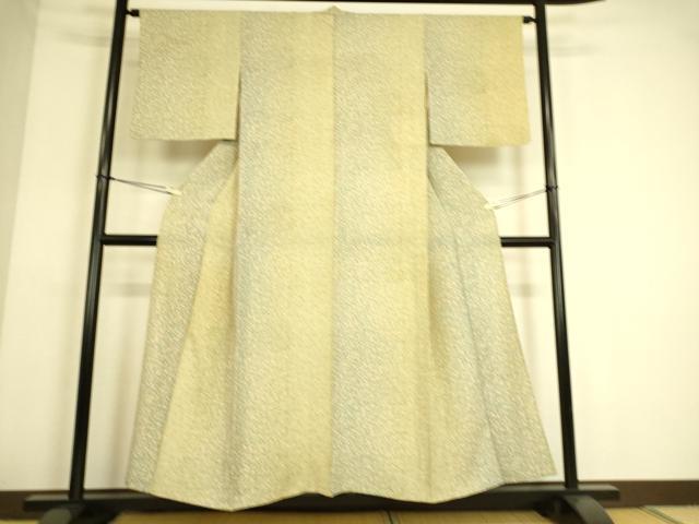 平和屋着物▽上質な小紋 単衣 霞丸文 正絹 逸品 DAAS0101az