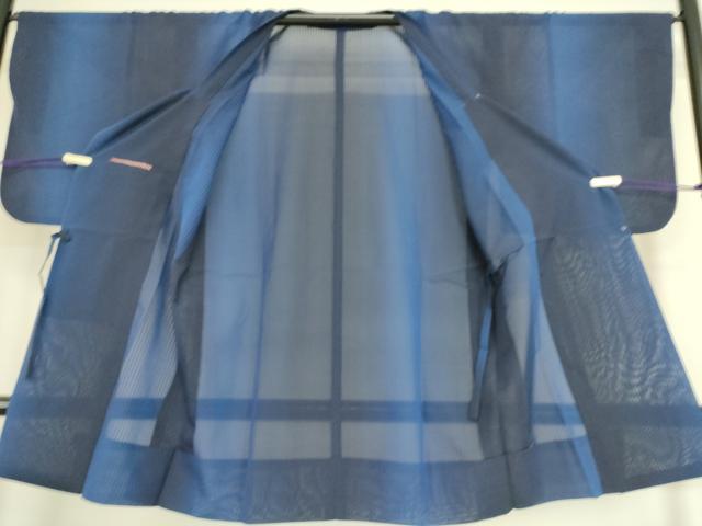 平和屋着物▽道行コート　二部式　スリーシーズン　春夏秋　塵除け　紗　縞　正絹　逸品　DAAS0117az