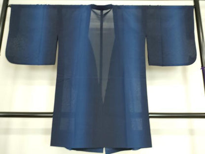平和屋着物▽道行コート　二部式　スリーシーズン　春夏秋　塵除け　紗　縞　正絹　逸品　DAAS0117az