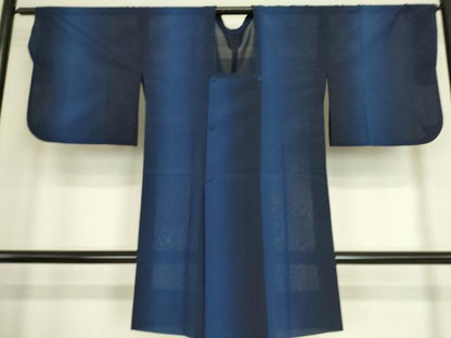 平和屋着物▽道行コート　二部式　スリーシーズン　春夏秋　塵除け　紗　縞　正絹　逸品　DAAS0117az