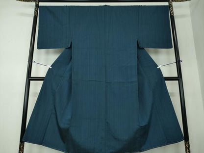 平和屋着物●男性 紬 アンサンブル 長羽織 間道 正絹 逸品 未使用 DAAS3080ps