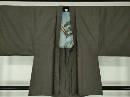 平和屋着物●男性　本場大島紬　アンサンブル　80亀甲　総詰め　正絹　逸品　DAAS3088ps