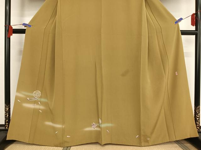 平和屋着物●十日町友禅作家　岡村蒼風　訪問着　糸車　暈し染め　正絹　逸品　AAAT9469np