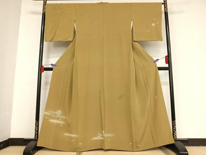 平和屋着物●十日町友禅作家　岡村蒼風　訪問着　糸車　暈し染め　正絹　逸品　AAAT9469np