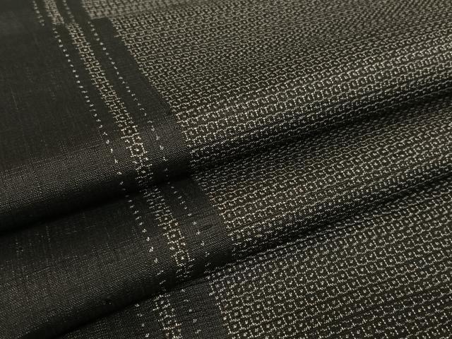 平和屋着物●結城紬 100亀甲 間道 正絹 逸品 AAAU0016np