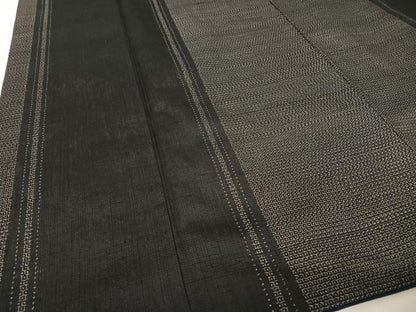 平和屋着物●結城紬 100亀甲 間道 正絹 逸品 AAAU0016np