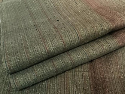 平和屋着物●上質な紬 霞文 正絹 逸品 AAAU0026np