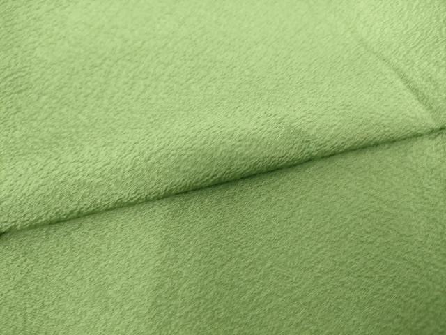 平和屋着物▽上質な色無地　単衣　浅緑色　ますいわ屋扱い　正絹　逸品　DAAS0165az