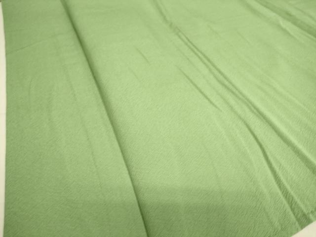 平和屋着物▽上質な色無地　単衣　浅緑色　ますいわ屋扱い　正絹　逸品　DAAS0165az