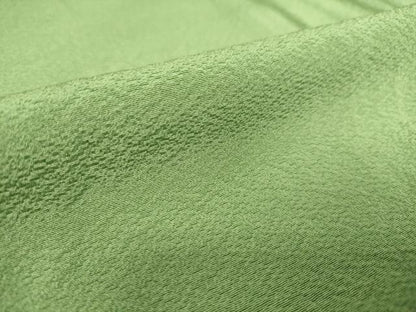 平和屋着物▽上質な色無地　単衣　浅緑色　ますいわ屋扱い　正絹　逸品　DAAS0165az