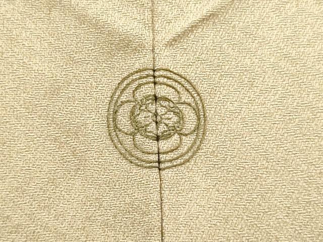 平和屋着物▽訪問着 単衣 刺繍 枝葉文 金糸 正絹 逸品 DAAS4013du