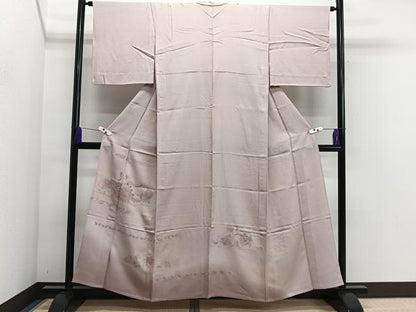 平和屋着物▽中国三大刺繍 スワトウ刺繍 蘇州刺繍 総刺繍 訪問着 単衣 更紗花唐草文 正絹 逸品 CAAS2470xi