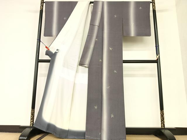 平和屋着物●上質な紬 作家物 舞花文 正絹 逸品 未使用 AAAU8138zg